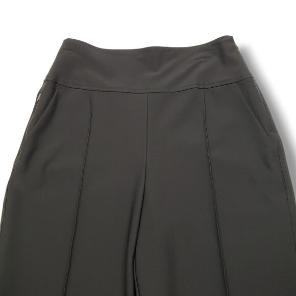 Athleta Stellar Wide Crop Pants Womens 6 Black High Rise Trouser UPF - Picture 2 of 9
